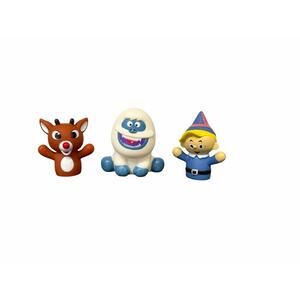 Rudolph The Red Nose Reindeer 2 Finger Puppets 1 Bath Toy: Island Of Misfit Toys